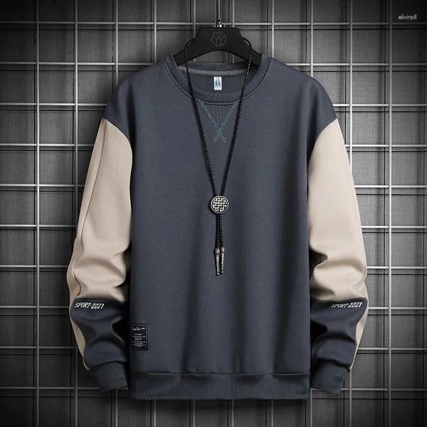 Hoodies masculinos em torno do pescoço moletom roupas de inverno para homens com capuz solto e elegante plus size casal topos ginásio street wear pullovers