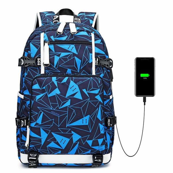 Zaino Zaini Graffiti Stampa Unisex Impermeabile Oxford Laptop Adolescente Ragazza Grande Borsa da viaggio Zaino da viaggio Mochila