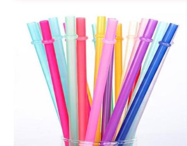 Cannucce di plastica colorate da 105 pollici Cannucce riutilizzabili da 26 cm per bicchieri alti e magri Cannucce color caramello PP per cocktail bar7344989