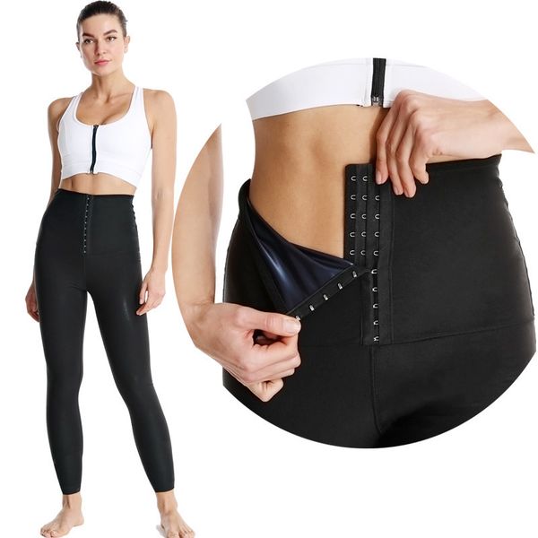 Leggings da sauna modellanti da donna per pantaloni da tuta da donna a vita alta compressione dimagrante allenamento termico allenamento lungo perdita di peso body shaper 230425