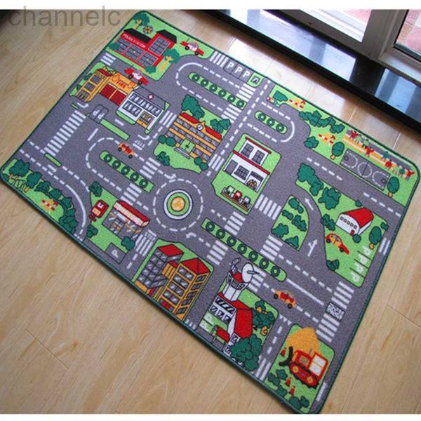 Babyteppiche Spielmatten 80x120cm Spielmatten Grünes Auto Straßenentwicklungsmatte Krabbeldecke Kinderteppich Lernspielzeug Für Kinder Gym Spiel Weicher Boden