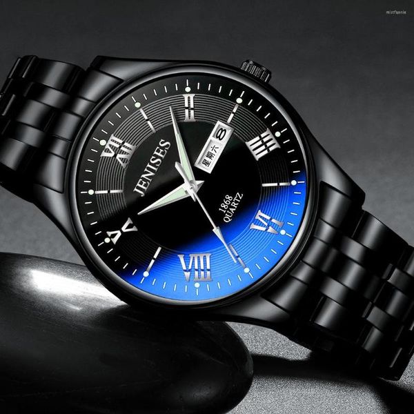 Armbanduhren Cool Black Watch For Men Warterproof Sports Mens Top Clock Male Business Quarz Armbanduhr Relogio Masculino