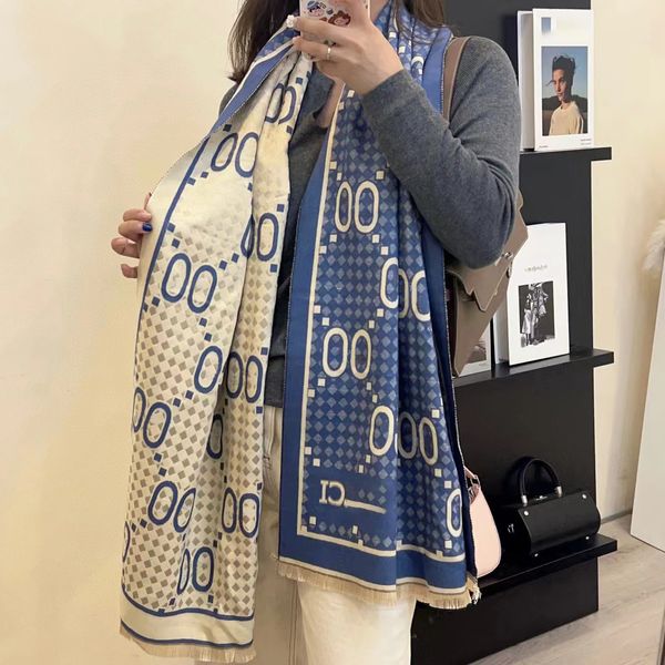 Bufanda de diseñador para mujer Carta de lujo Bufanda encantadora Bufanda de invierno Moda Cálida Bufanda larga de alta calidad 180 65 cm muy bonito regalo del festival