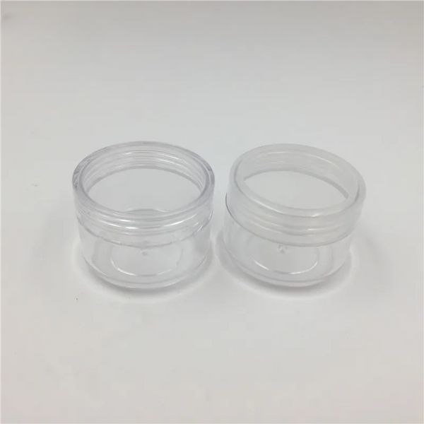 Qualität 100 teile/los 15 ml transparent nagel pulver glas lose pulver glas kunststoff probe glas 15g PS klare glas kosmetische verpackung