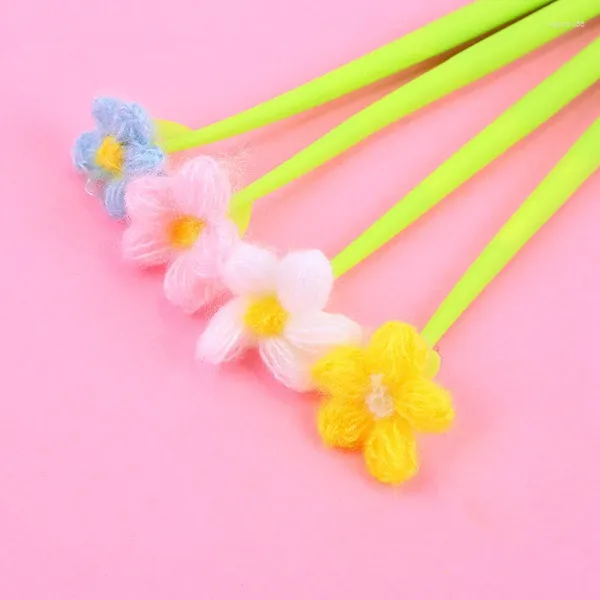Stück Kawaii Schulbedarf Büromaterial Gelstift Kreative süße Blumenfarbe Süßes Styling Lustige schöne Stifte