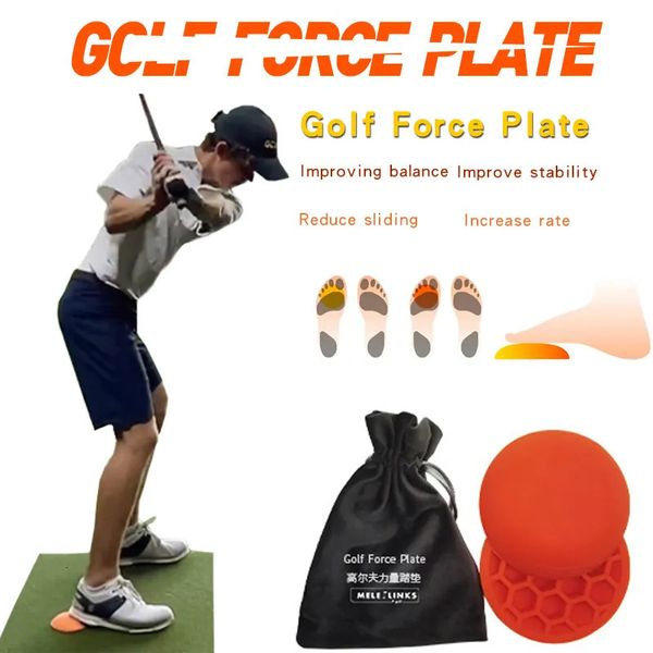 Outros produtos de golfe 2 Pcs Golf Force Plate Step Pad Borracha Assistida Balance Swing Prática Golf Training Aids Vermelho Anti-Slip Golf Trainer Suprimentos 231124