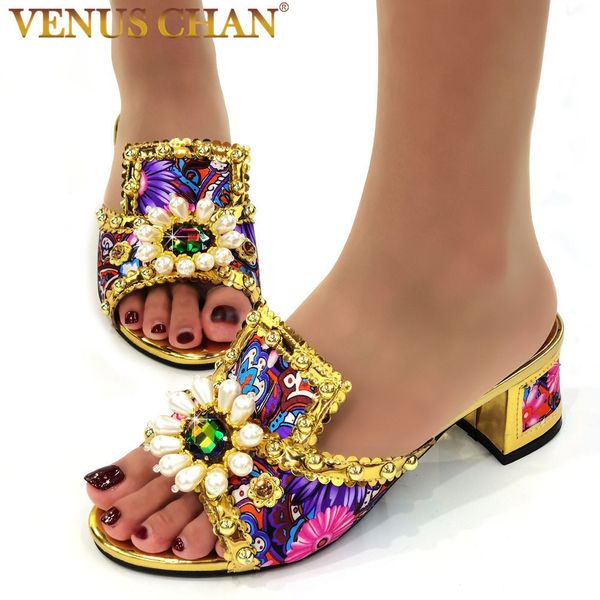 Vestido sapatos sepatu dan sandália wanita moda baru merek mewah bunga berlian imitasi tetesan air orisinal italia untuk pesta ukuran besar 3743 230425