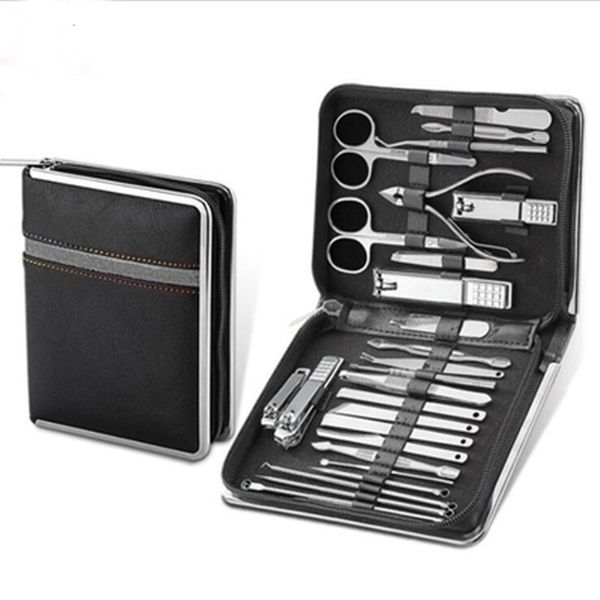 Tırnak Manikür Seti 1126 PCS Profesyonel Paslanmaz Çelik Çivi Clippers Manikür Set Kesici Makas Külikül Nipper Tırnak Araçları Set Seyahat Kılıfı Kiti 230425