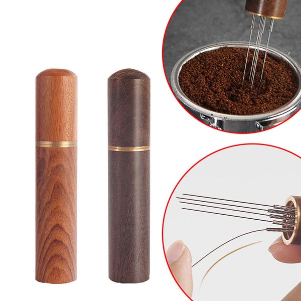 Tampers Espresso-Kaffee-Mixer Edelstahl-Nadelspender-Pulvernivellierer