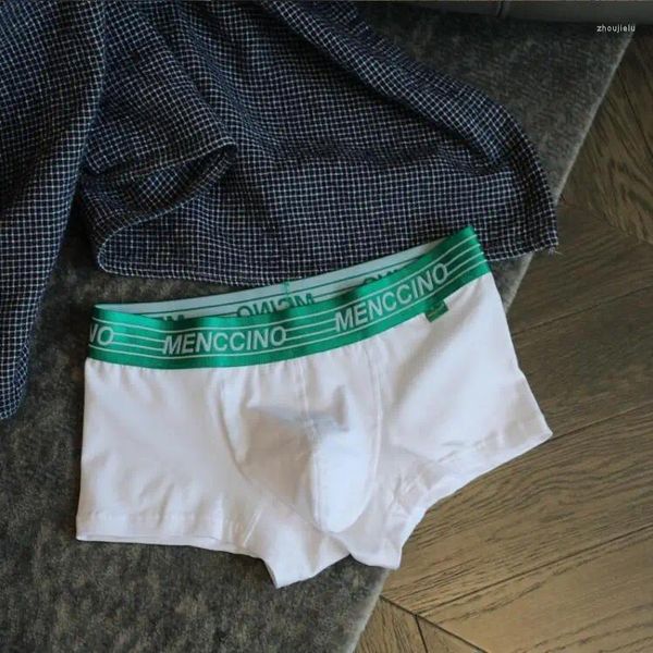 UNDUPTS gençlik sıkı oturan seksi boksör şort Erkekler U Dışbükey Çantası iç çamaşırı gençler alt külot pamuk spor pantolon
