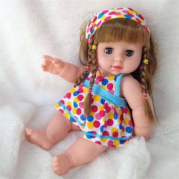 Dolls 30cm Fashion Doll Vinyl Vinil Reborn Baby Playmate Kids Toys Finge Toys Christmas Birthday Gift POOGHR