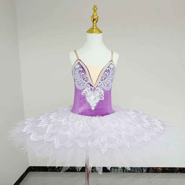 Dancewear Viola Tutu per balletto Bambini Ragazze Adulti Donne Costumi di danza classica Ballerina Adulti Tutu di balletto professionale Donne Ragazze 231124