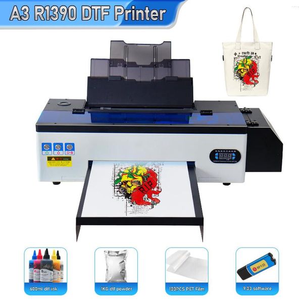 Impresora de película de transferencia de calor directa para impresión en rollo en la máquina de camiseta R1390 de ropa