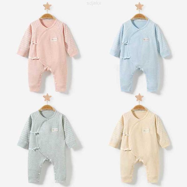 Completi di abbigliamento Tuta da bambino, Autunno e inverno, Base neonato, Puro cotone, Pigiama monaco, Abbigliamento invernale da donna per uomo, Pagliaccetto, Vestiti