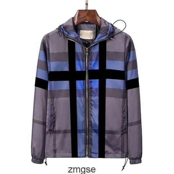 Ceket Erkekler Bürrek Siyah Beyaz Tasarımcı Sarı Kahverengi Çizgili Plaid Marka Rüzgar Geçirmez Su Geçirmez Hoodie Zipper Zipper Trençkot Erkek Kadın Klasik Oxpr