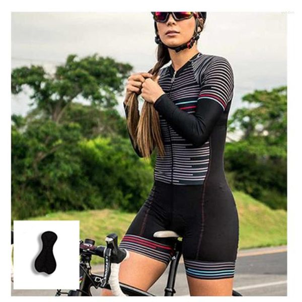 Гоночные наборы 2023 Оптовая индивидуальная дышащая сублимация спандексная одежда Триатлона Женщины Костюма Женская езда на велосипеде