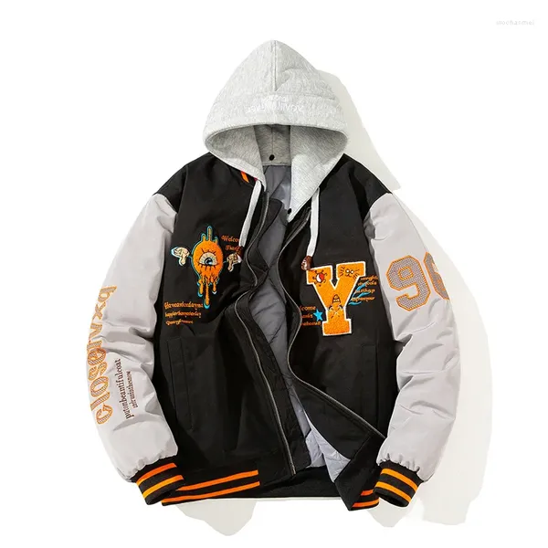 Herrenjacken Mode Bomberjacke Männer Retro Alphabet Stickerei Baseball Koreanische Ins Hip Hop Paar Trend Straße Harajuku