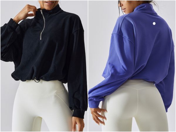 LL-6464 Giacche da donna Outfit Yoga Fiess Wear Tops Spaccature sportive Giacche da abbigliamento sportivo Outdoor Casual