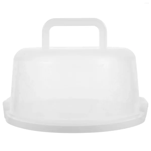 Тарелки Портативная коробка для торта Контейнеры для хранения Герметичная тарелка Буханка Хлеб Фрукты Пластиковая крышка