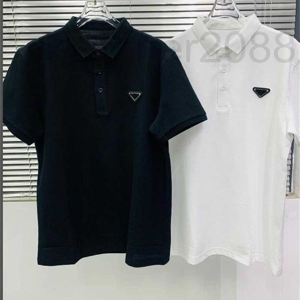 Herren Polos Designer Doppel-Piqu-Baumwoll-Poloshirt Lässiger Sommer Atmungsaktiv Einfarbig Hochwertige T-Shirts Vorfrühling Herren T-Shirt Buchstaben Gedruckt UL1U