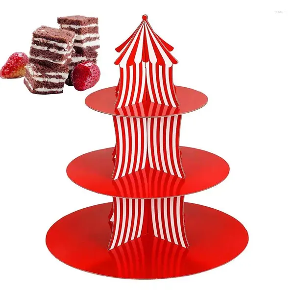 Ferramentas de cozimento papel cupcake suporte torre exibição natal 3 camadas diy artesanato sobremesa rack para bolo casamento decoração festa em casa