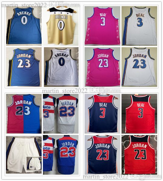 0 Basketball Gilbert Arenas Trikots 23 Michael Bradley Beal 3 Shorts Männer Frauen Jugend