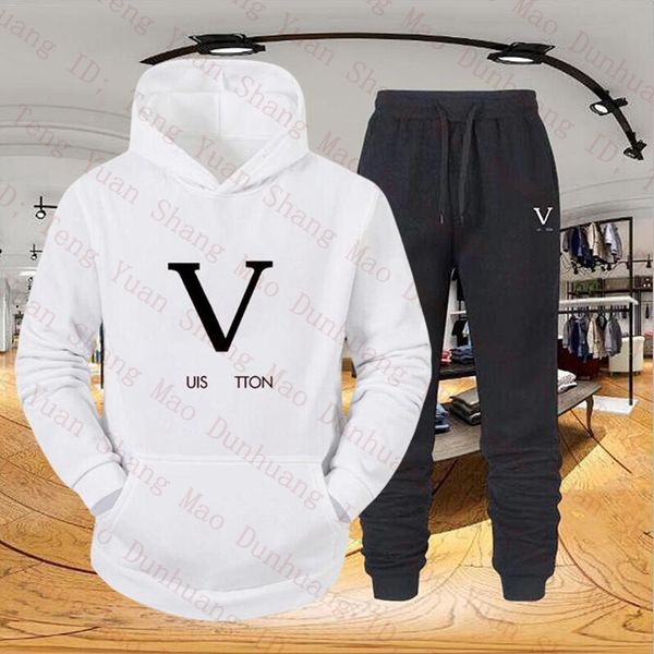 Mode Herren Trainingsanzüge Damen Designer Kleidung Herbst Winter Hoodie Hosen Jacke Lässiges Sweatshirt Tech Fleece Louishoodies Jogger 2 Stück Sets Sweatsuit