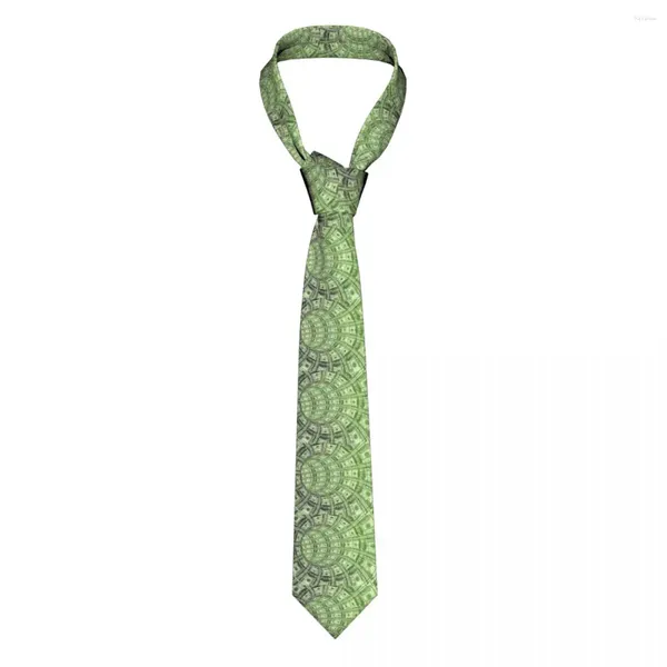 Papillon Usa Dollaro Soldi Cravatte Uomo Donna Poliestere 8 Cm Collo Per La Moda Abiti Classici Accessori Cravatta Festa