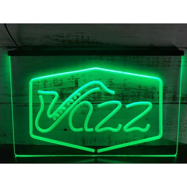 Jazz Bar Musica dal vivo Pub Club Insegna al neon Lampada da parete a LED Decorazione da parete Illumina l'insegna al neon Camera da letto Bar Festa Natale Matrimonio