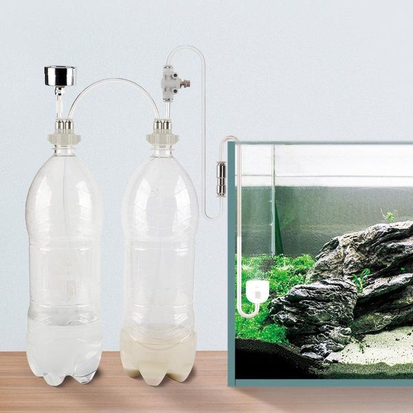 Ausrüstung Wuyouchy UUidear CO2-Generatorreaktor D201 Aquariumsystem DIY-Kit Magnetventil Druck Luftstromeinstellung Wasserpflanze Fischausrüstung