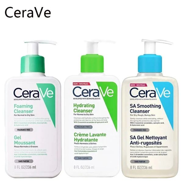 Lavagem corporal 236 ml Cerave SA Cleanser suavizador Limpador hidratante Cleanser Loção Hidratante 8fl.oz Fragrância Face Face Corpo Correto Gel