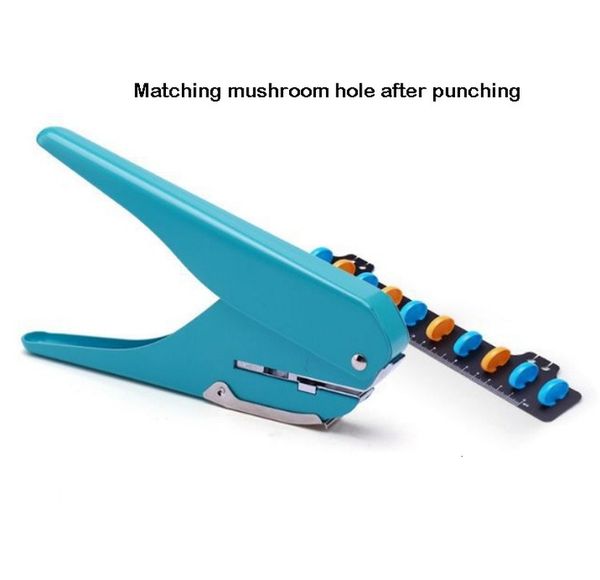 Other Home Storage Organization Paper Punches Creative Mushroom Notebook Hole Puncher Stationery Hand Book Looseleaf Manual Punching Disc 230425