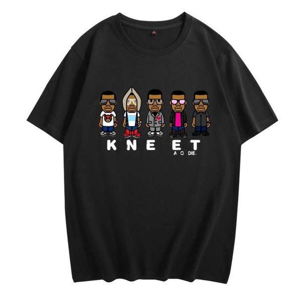 Designer Luxus Kanyes Classic Summer Kurzarm-T-Shirt im Street Couple Plain Top für Männer und Frauen