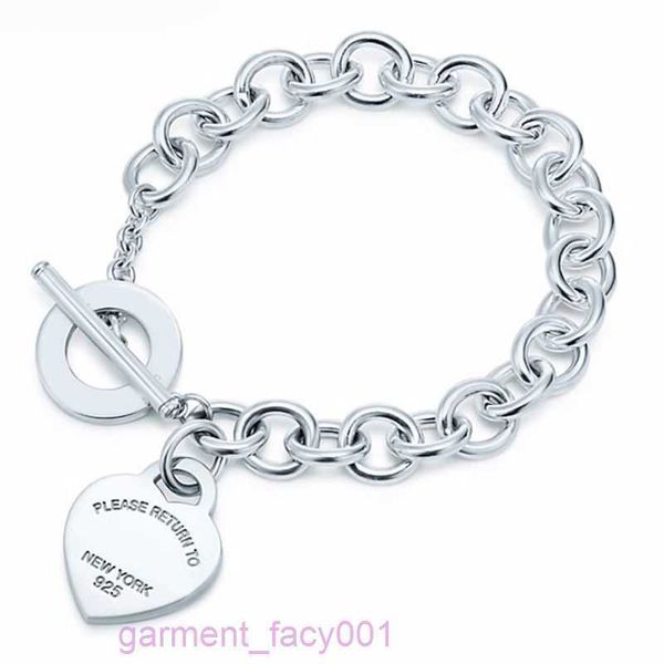 Braccialetti di design di lusso 100% argento sterling 925 originale autentico classico braccialetto con chiave a forma di cuore regalo squisito braccialetto di gioielli da donna