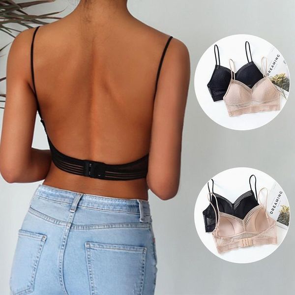 Roupa de ioga Sexy sem sutiã renda de sutiã Deep u lombalte BRALETTE FINE CUR