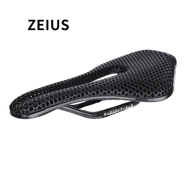 Bicicleta senta Zeius Bicycle 3D Printing Saddle Carbon Fiber Rails Ultralight 174g Hollo