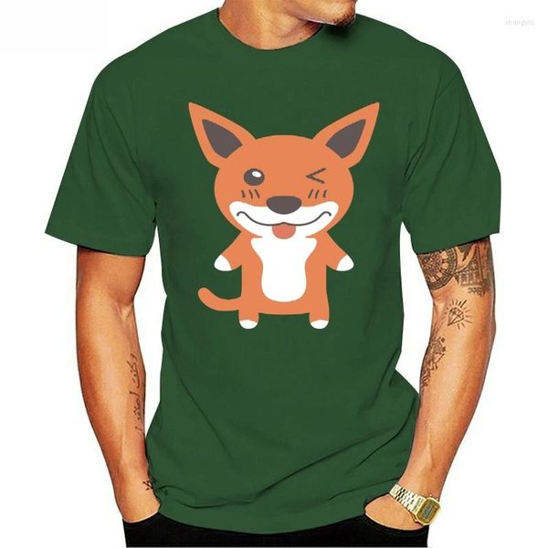 Camisetas masculinas imprimindo manga curta o pescoço dingo presente de presente natural louco engraçado tendência de primavera camisa de hiphop para homens