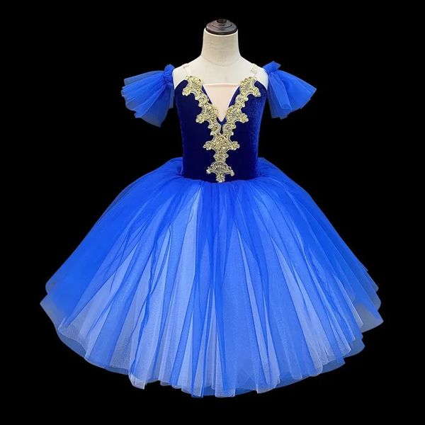 Dancewear Balletto Tutu Gonna Ragazze Bretelle Danza moderna Gonna lunga Lago dei cigni Abbigliamento Performance Donna Bambini Balletto Costumi di danza 231124