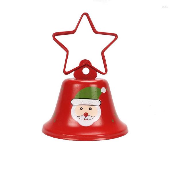 Decorazioni natalizie Decorazione 1pc Babbo Natale Metallo Piccola campana jingle per la casa 10cm 7.5cm Uobycr Ornamenti per alberi