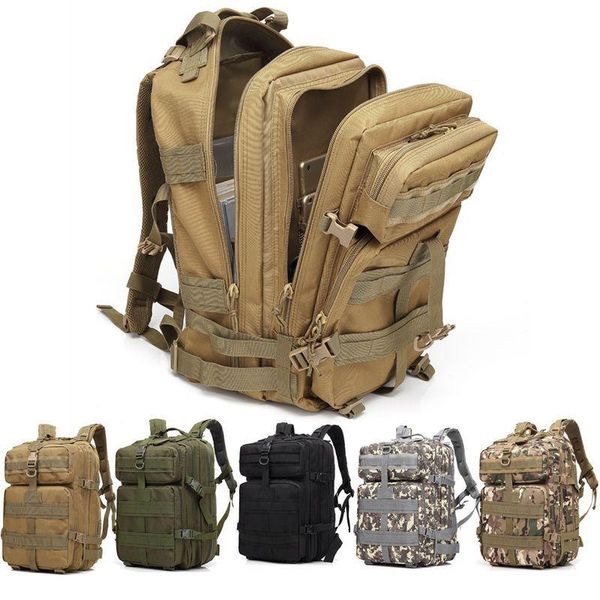 Backpack 50L 1000D Nylon impermeável à prova d'água Molle Molle Packs Caminhando Backpacks de Mochilas de Tiro
