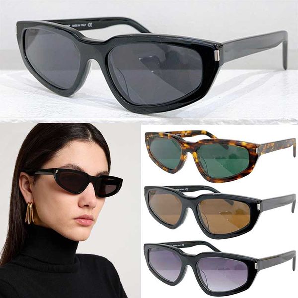 Moda clássica nova olho de gato feminino designer óculos de sol com quadro de fibra de acetato senhoras resistente a UV óculos de condução SL634 Lunettes de soleil Cat Eye pour femme