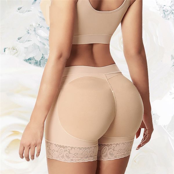 Tomeira da cintura Shaper Shapewear Milagre Body and Butto Lifter Principador Fake Butt acolchoado calcinha Hip Lift Sculpt Boost Lace Up 230425