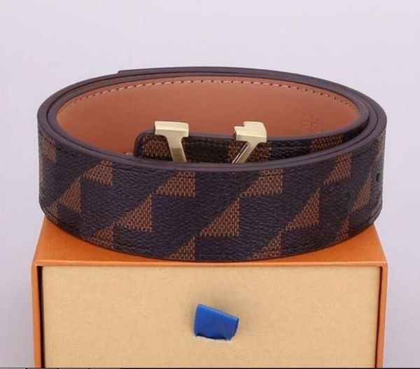 Cintura di design Cintura da uomo donna Nuovo modello litchi Cinturino classico in vera pelle Ceinture larghezza 3,8 cm con scatola di imballaggio 15 stili