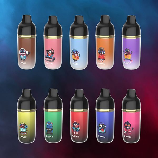 2023 in arrivo vendita calda originale LAVIE MONSTER 6000 sbuffi sigaretta elettronica usa e getta 600mAh batteria ricaricabile 9 sapori 2% 5% capacità bobina 15 ml VAPE