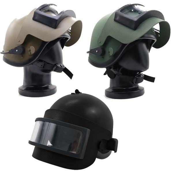 Equipaggiamento protettivo Takov K63 Casco tattico ABS a tre livelli di resistenza Russia Verde erba Nero Verde militare 231124