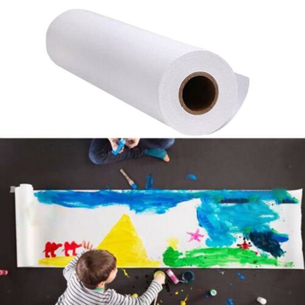 Boyama Kalem Çizim Kağıt Rulo Graffiti Sanat Beyaz Poster Easel Roll Çocuklar için Craft Project 230425