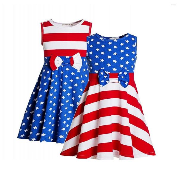 Vestidos meninas pequenas senhoritas garotas independentes 4 de julho meninos para crianças roupas para crianças camisa