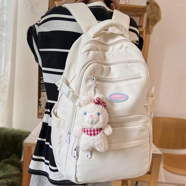 Borse da scuola Donna Viaggio Borsa da studente per adolescenti Ragazza Kawaii Libro alla moda Zaino da college per laptop in nylon carino femminile Lady Cool Fashion