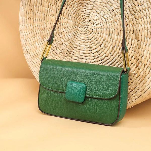 Borse da sera Borsa da donna in vera pelle Moda coreana Pendolare Crossbody Spalla di mucca di lusso Cellulare Ascellare