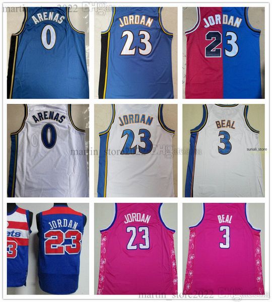 100% Stitched Men 0 Basketball Gilbert Arenas Jerseys 23 Michael Bradley Beal 3 Bordados